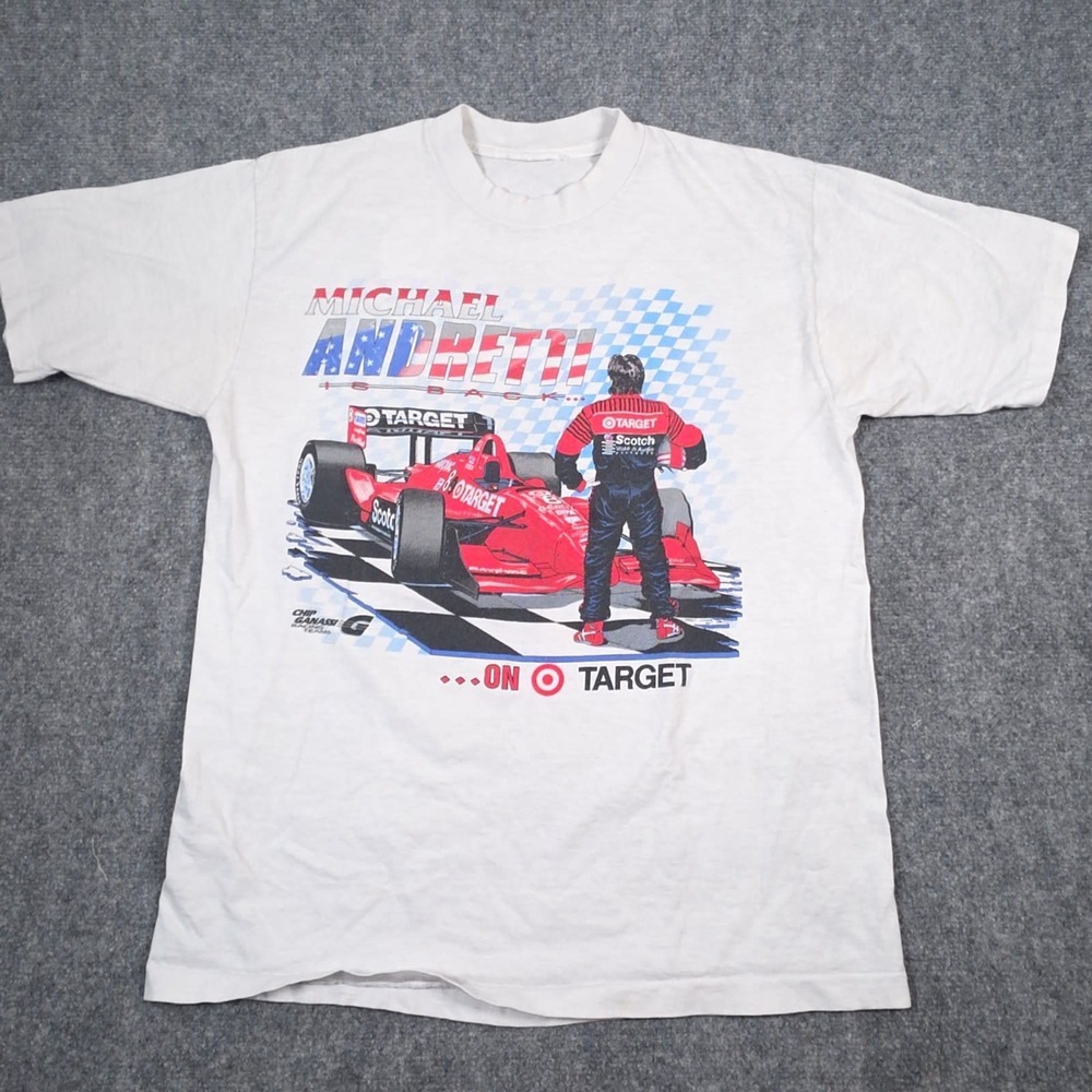 VTG Chip Ganassi Michael Andretti Is Back Target Racing T-Shirt Mens M Graphic